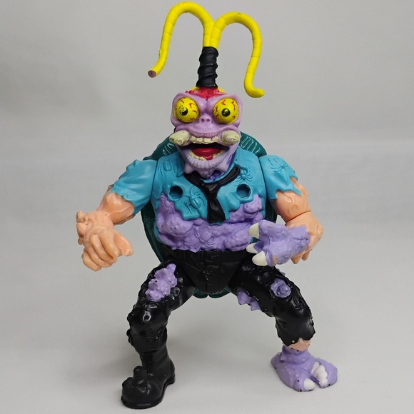 Vintage 1990 Teenage Mutant Ninja Turtles Scumbag TMNT Playmates Action Figure - Picture 1 of 8